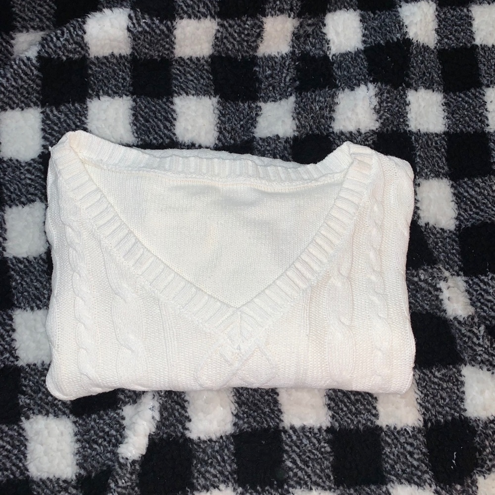 Soft Cute White Sweater!